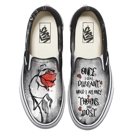 Lamenting Bloom: Capturing the Haunting Beauty Vans Slip ons