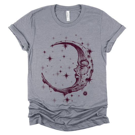 Lonely Moon: A Glimpse of Solitude T-Shirt
