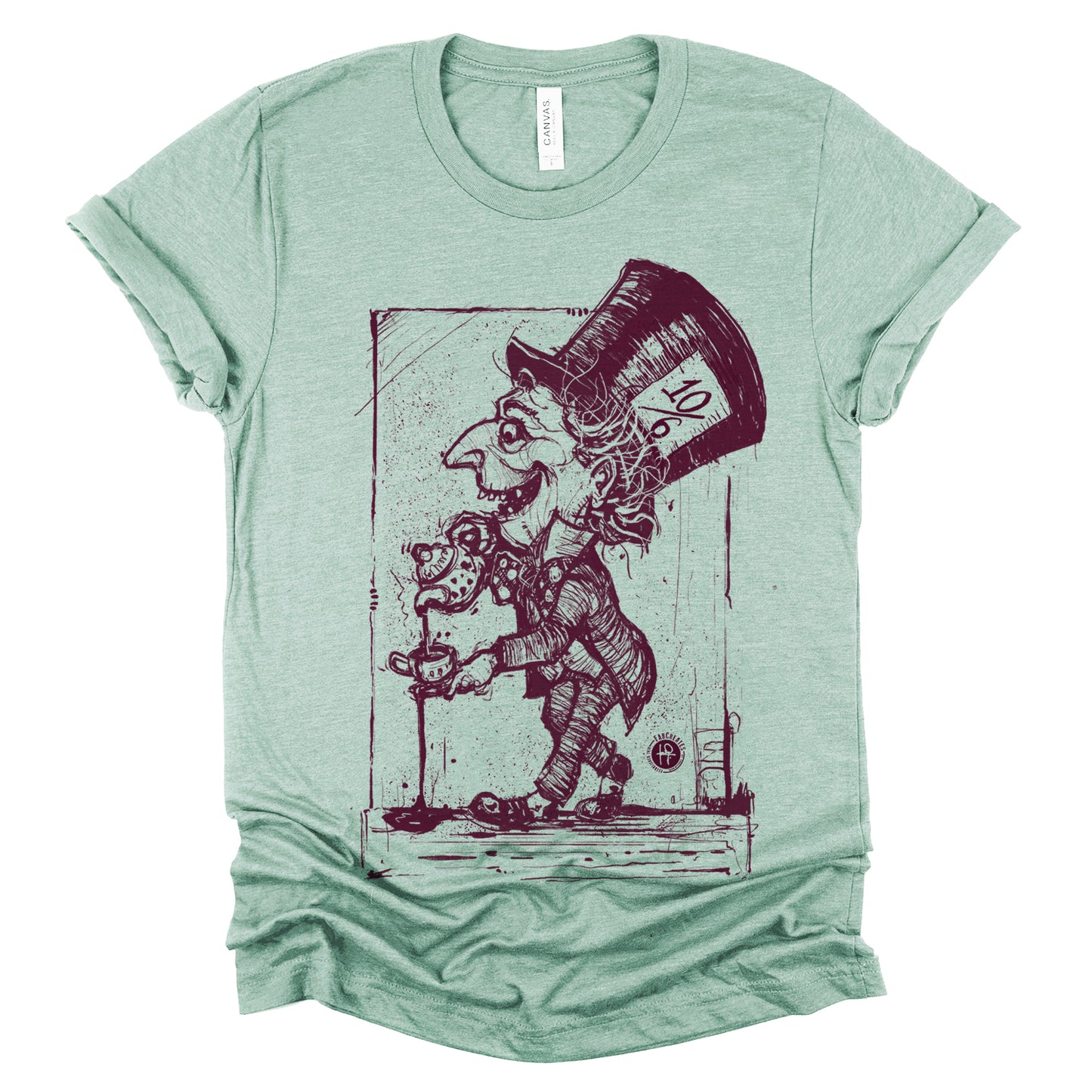 Mad Hatter Spilling Tea: A Whimsical Tribute T-Shirt