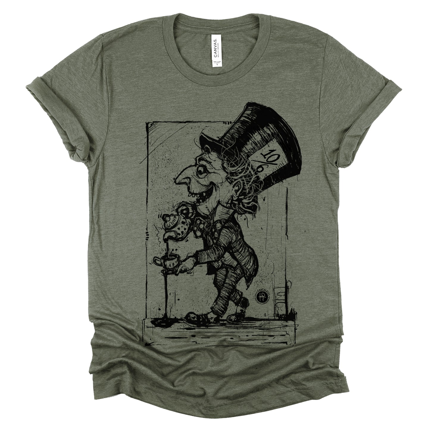 Mad Hatter Spilling Tea: A Whimsical Tribute T-Shirt