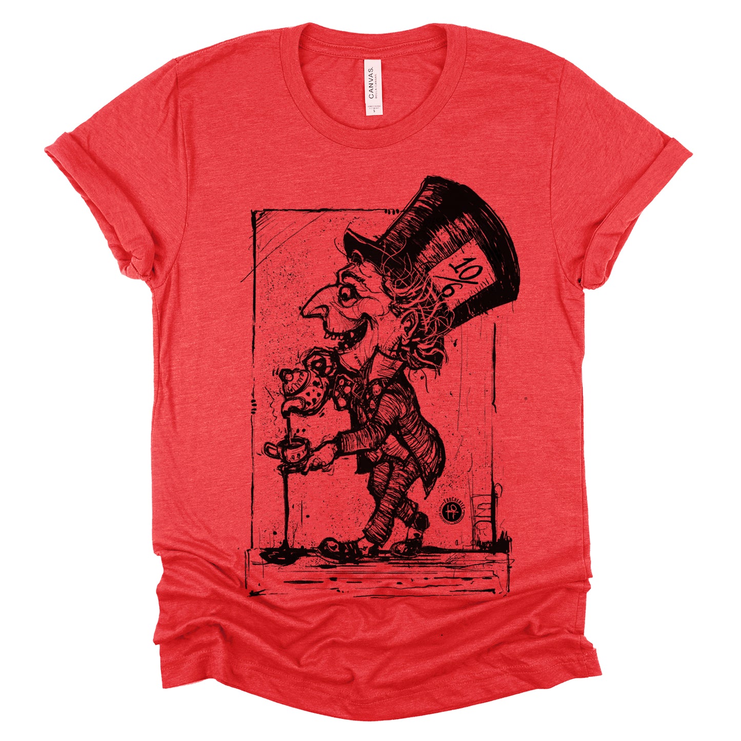 Mad Hatter Spilling Tea: A Whimsical Tribute T-Shirt