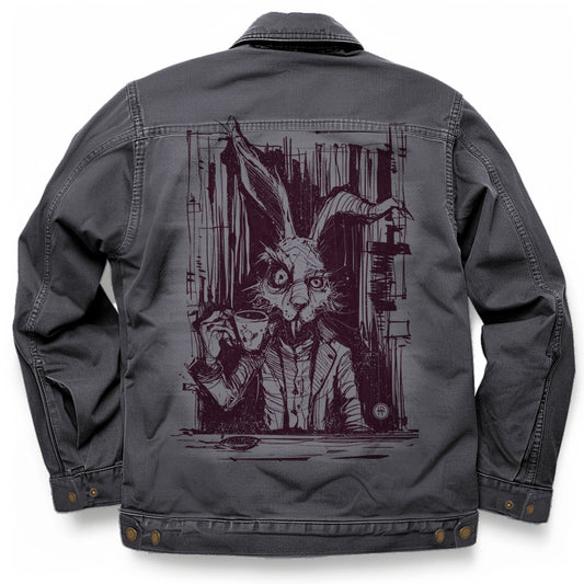March Hare Tea Time: A Caffeinated Delight Maverick Jacket