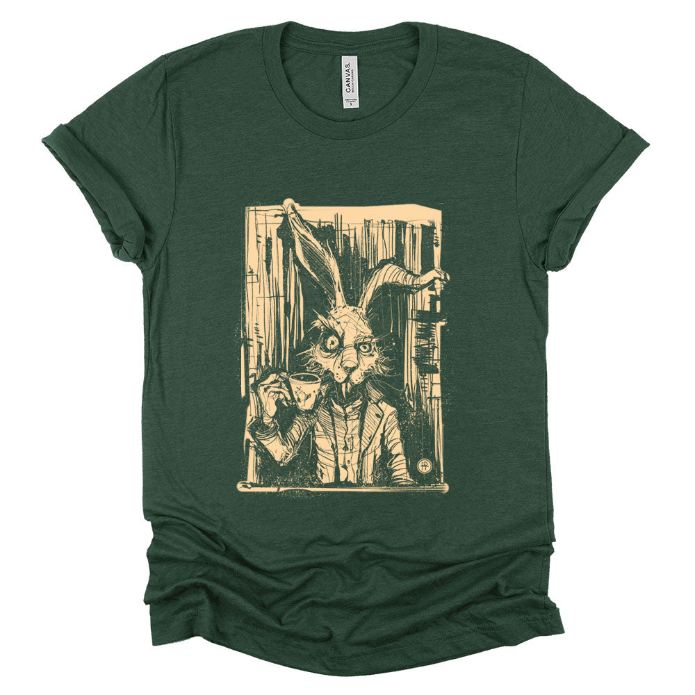 March Hare Tea Time: A Caffeinated Delight T-Shirt