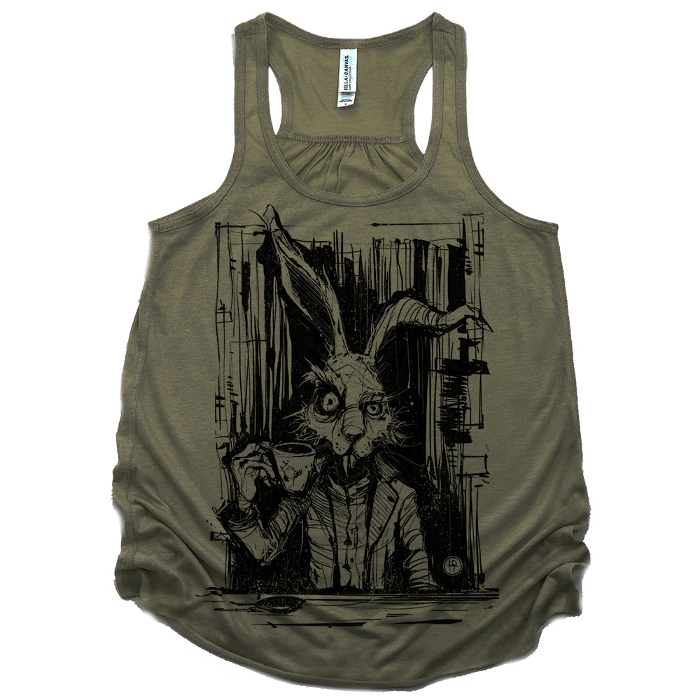 March Hare Tea Time: A Caffeinated Delight Tank Top