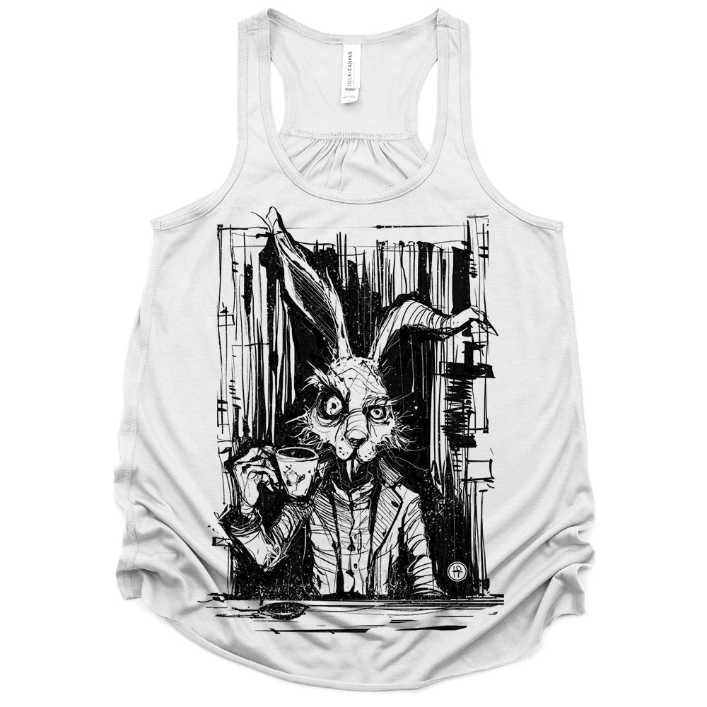 March Hare Tea Time: A Caffeinated Delight Tank Top