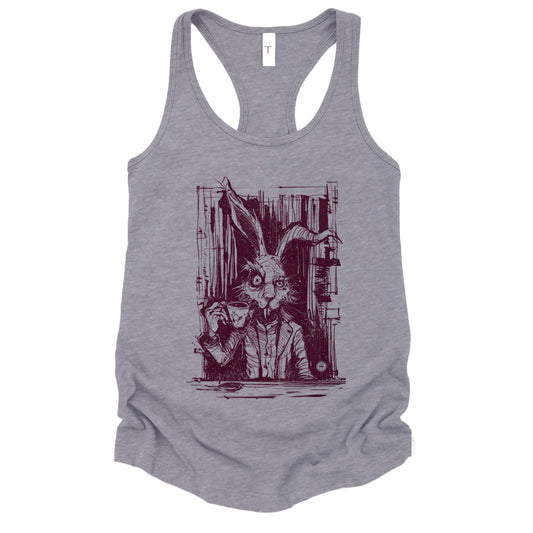 March Hare Tea Time: A Caffeinated Delight Tank Top