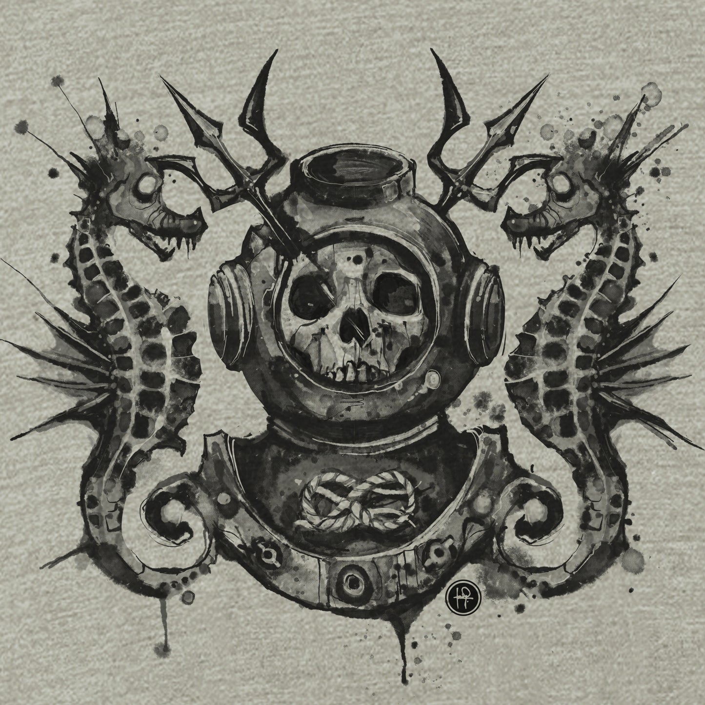 Master Navy Diver: Into the Macabre Depths T-Shirt