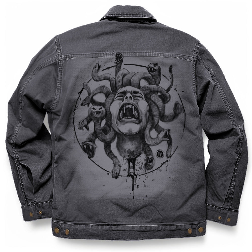 Medusa's Pain: Scream Captured Maverick Jacket