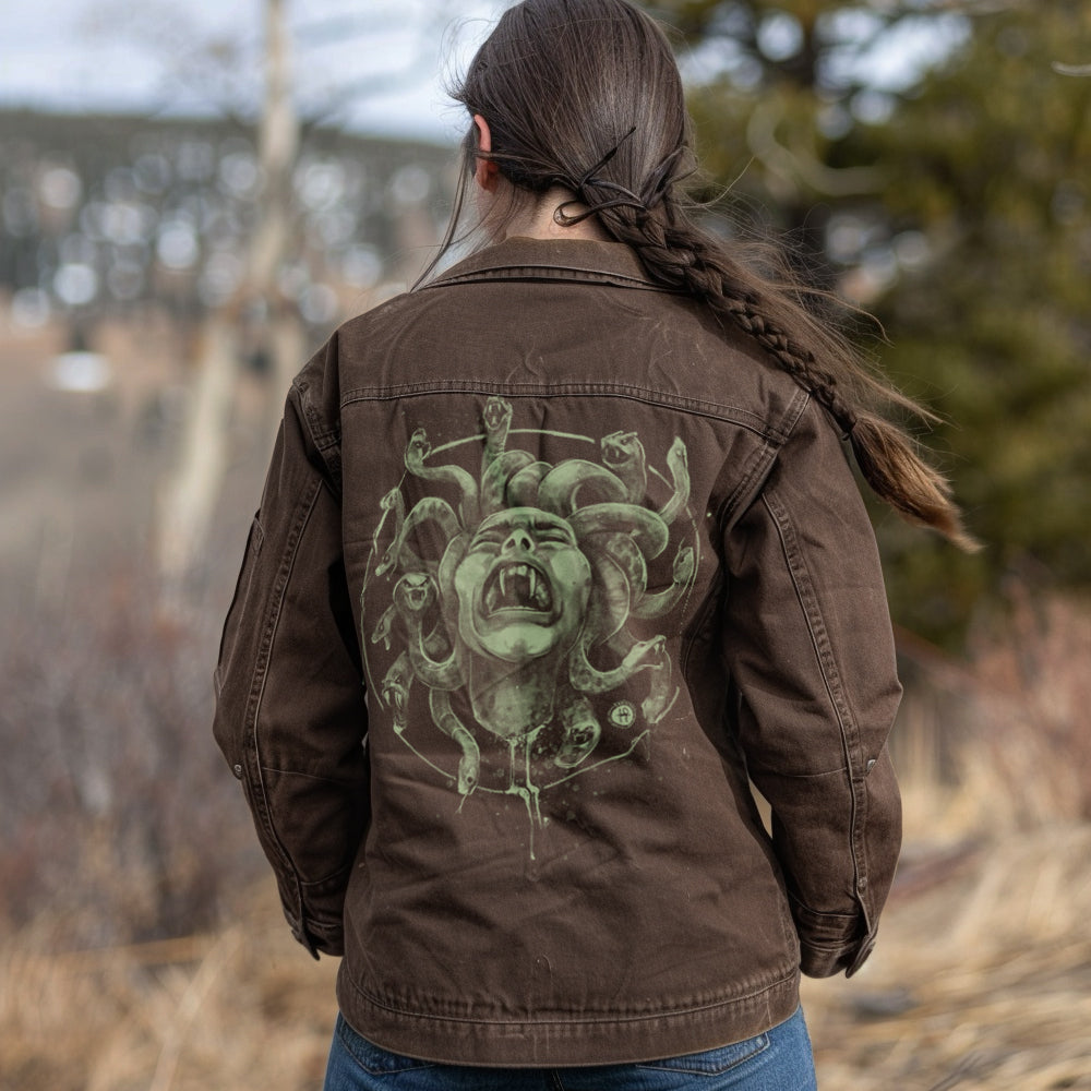 Medusa's Pain: Scream Captured Maverick Jacket