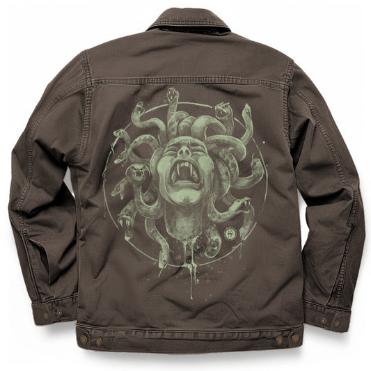 Medusa's Pain: Scream Captured Maverick Jacket