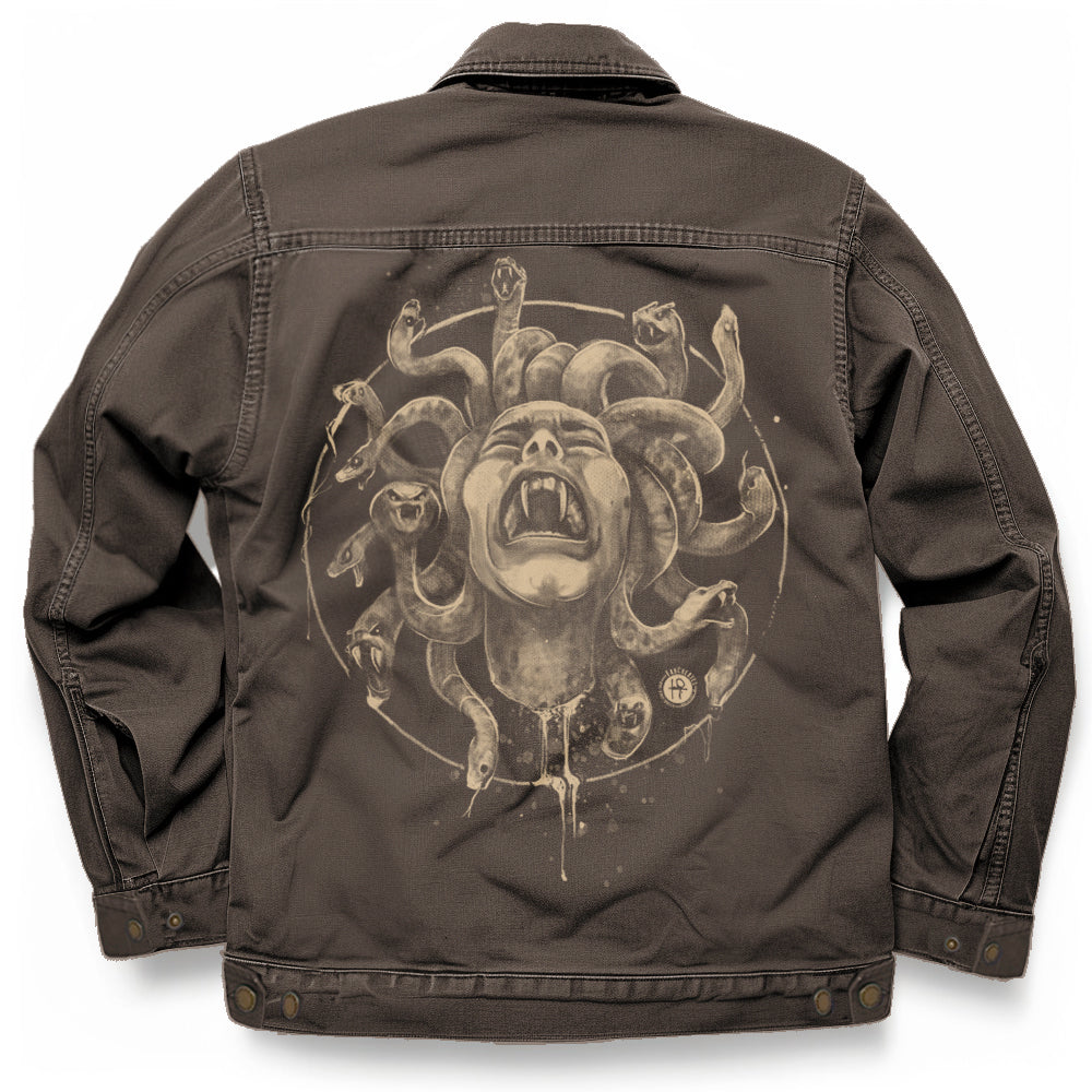 Medusa's Pain: Scream Captured Maverick Jacket
