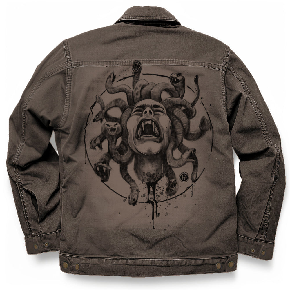 Medusa's Pain: Scream Captured Maverick Jacket