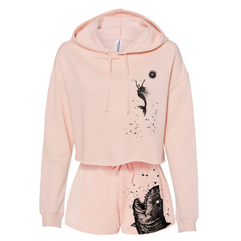 Mermaid & the Shark Crop Hoodie Outfit