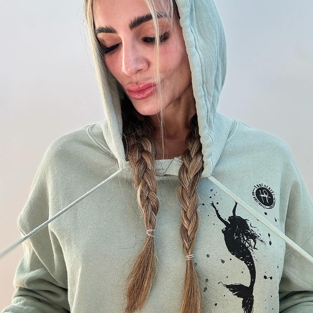 Mermaid & the Shark Crop Hoodie Outfit