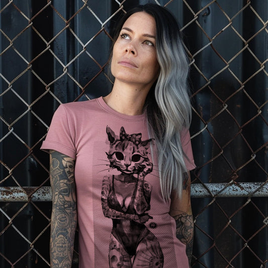 Tattooed Kitty: Victorian Kitty Elegance T-Shirt