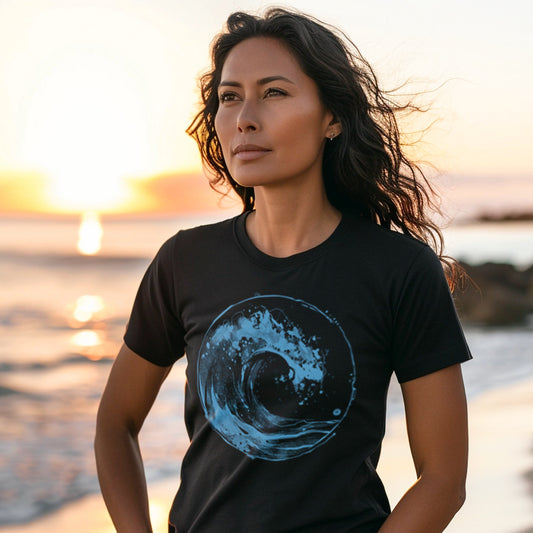 Ocean Wave: Japanese Iconography in Motion T-Shirt