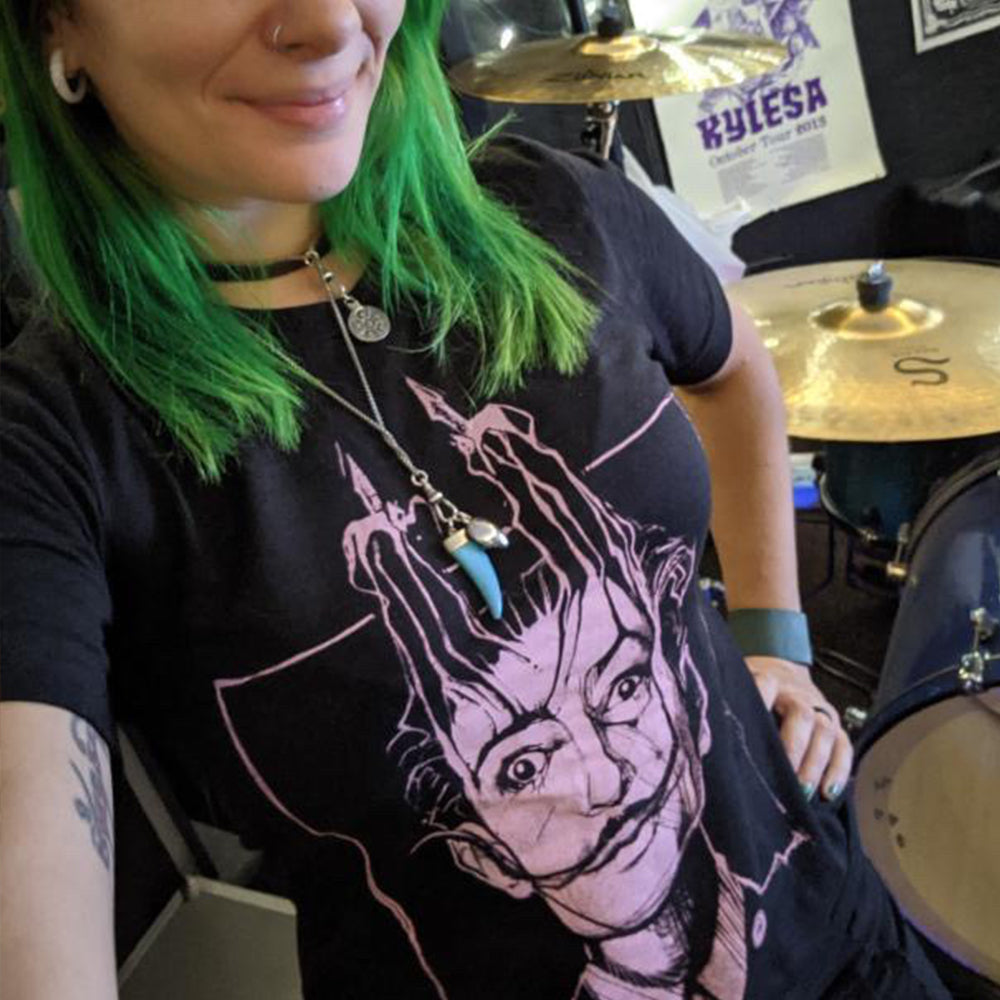 Dali's Portrait: Surreal Tribute T-Shirt