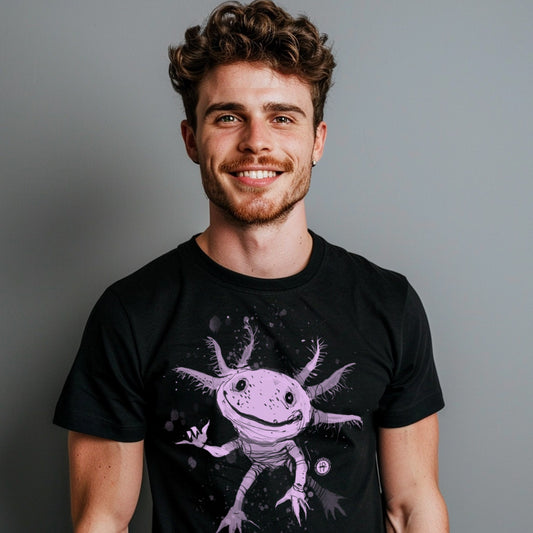 Axolotl Surfing: Catching Waves with Cuteness T-shirt