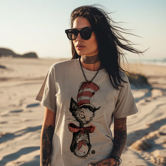 Kitty in the Hat: Whimsical Revived T-shirt