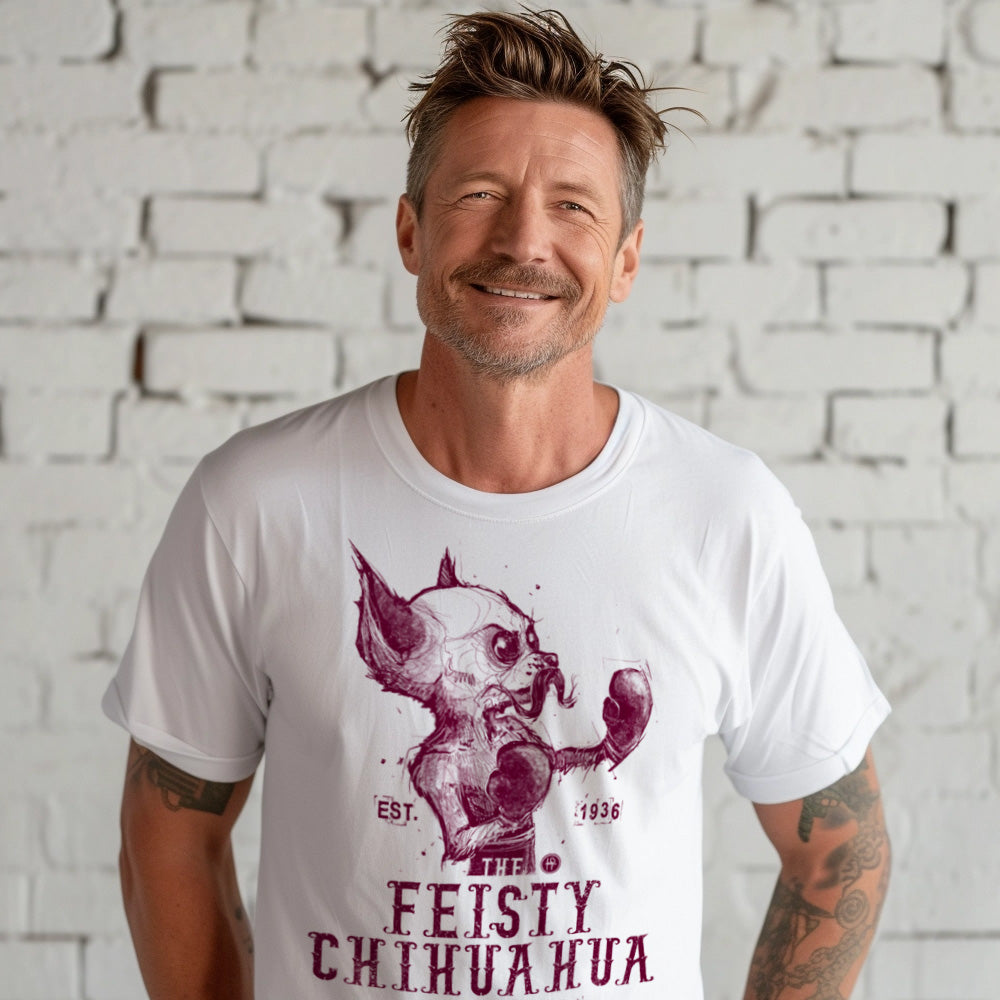 Feisty Chihuahua Boxing Gym: Punchy Pooch Attitude T-Shirt