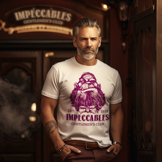 Impeccables Gentlemen's Club: Sophisticated Sasquatch T-Shirt