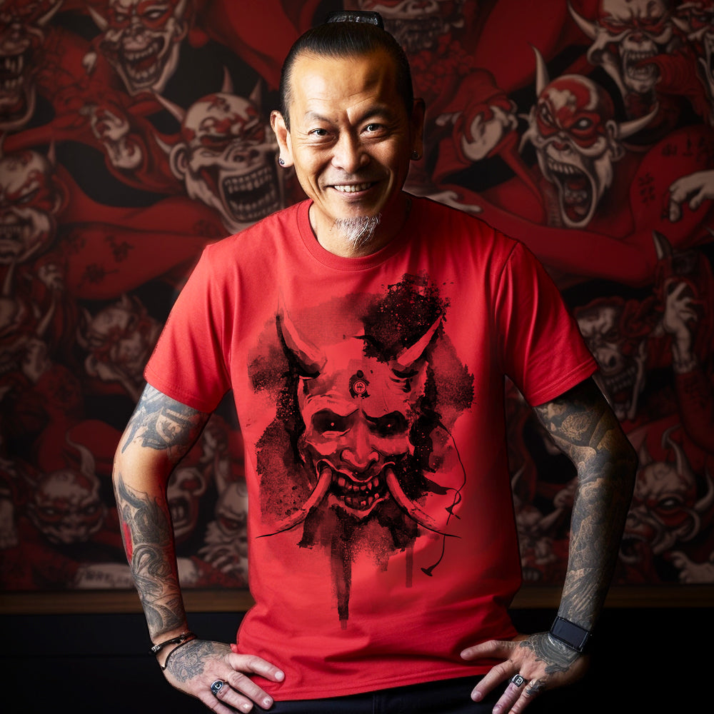 Japanese Hannya Mask: Haunting Elegance T-Shirt