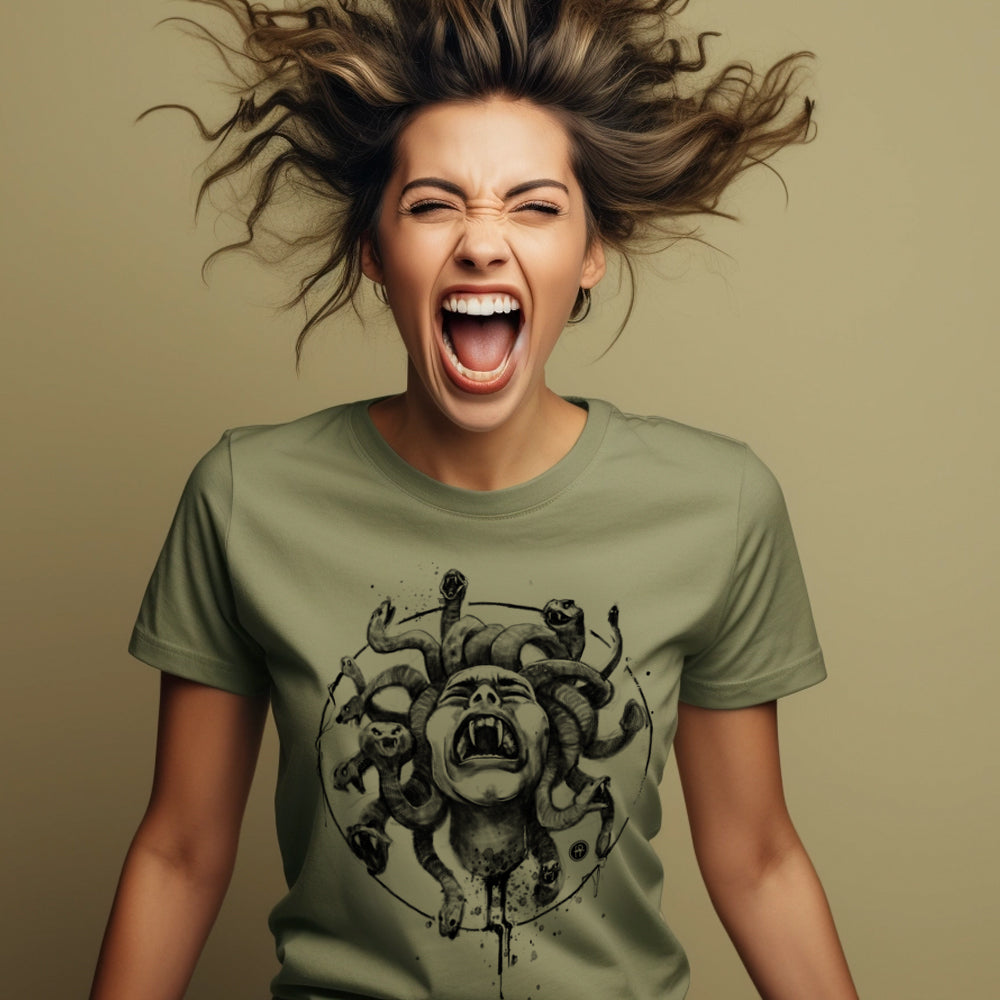 Medusa's Pain: Scream Captured T-Shirt