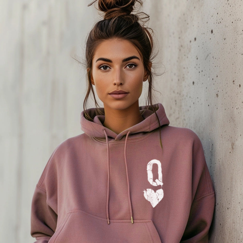 Queen of Hearts Distressed: Reign of Chaos Hoodie