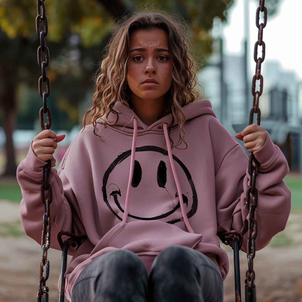 Happy Smiley Face: Groovy Vibes Hoodie