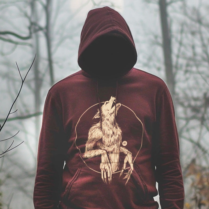 Howling Werewolf: Embrace the Night Hoodie