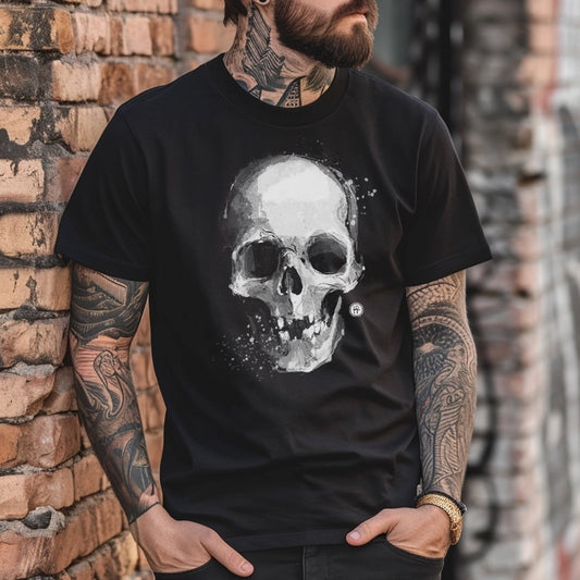 White Skull: Gritty Elegance T-Shirt