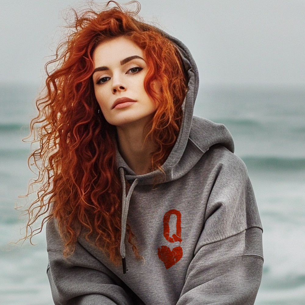 Queen of Hearts Distressed: Reign of Chaos Hoodie