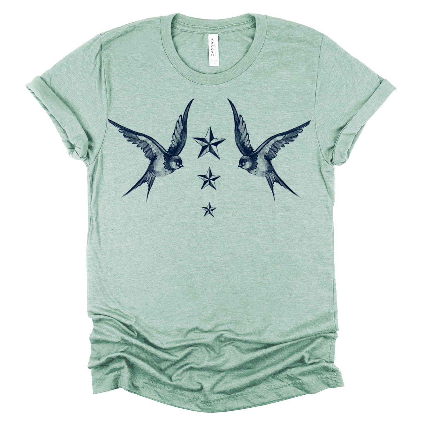 Navy Swallow Birds: A Tribute to Vintage Naval Tattoos T-Shirt