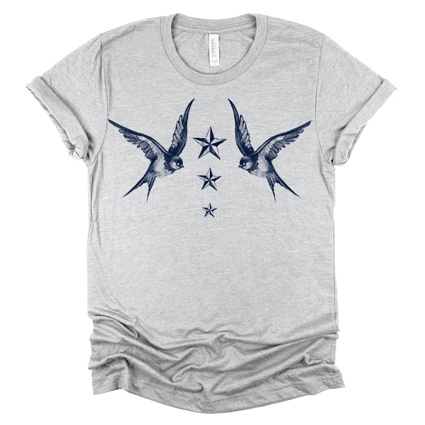 Navy Swallow Birds: A Tribute to Vintage Naval Tattoos T-Shirt