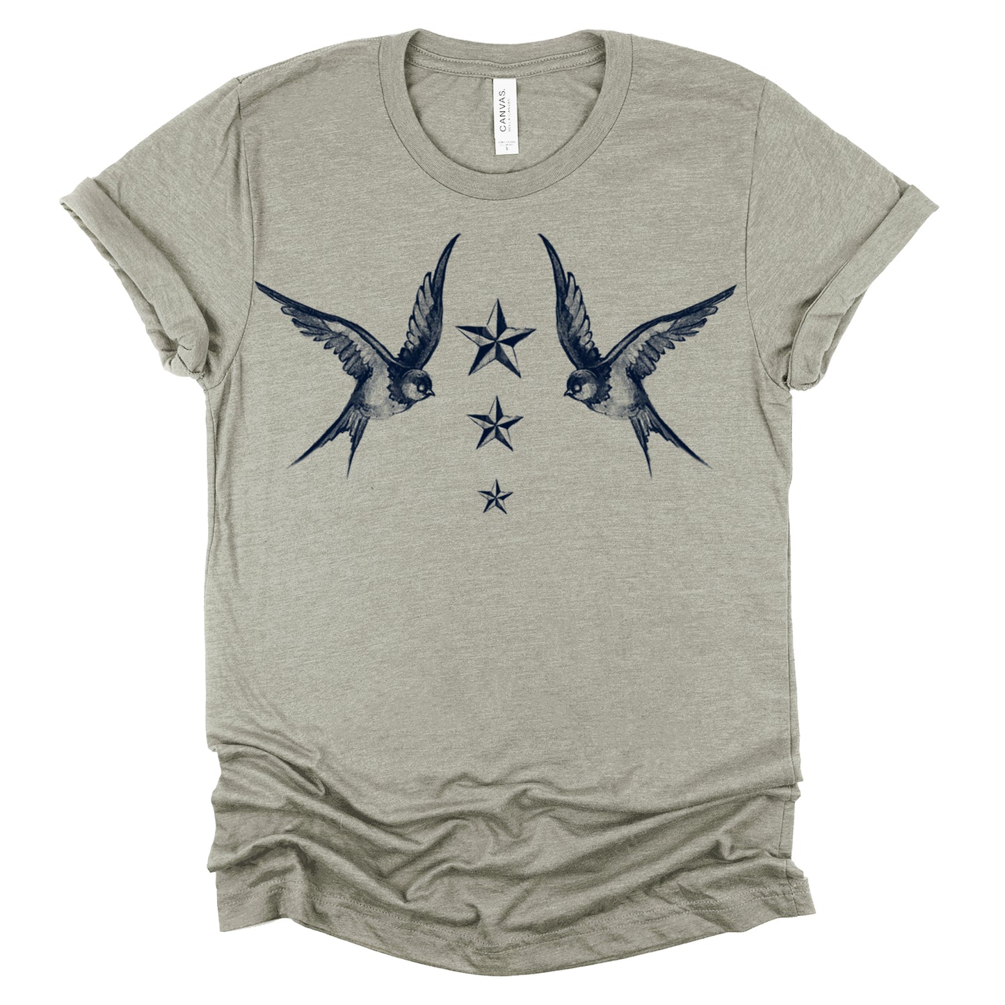 Navy Swallow Birds: A Tribute to Vintage Naval Tattoos T-Shirt