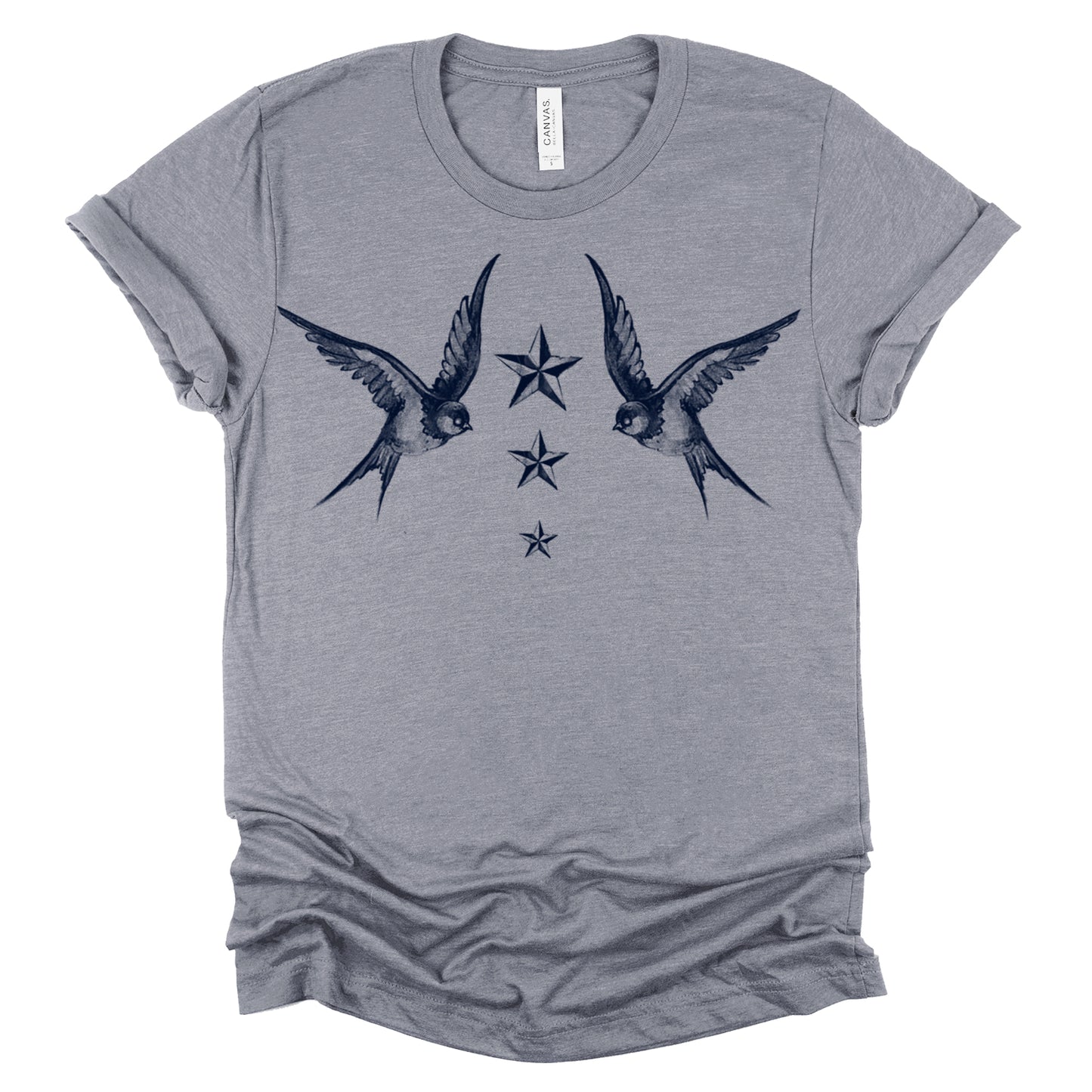 Navy Swallow Birds: A Tribute to Vintage Naval Tattoos T-Shirt
