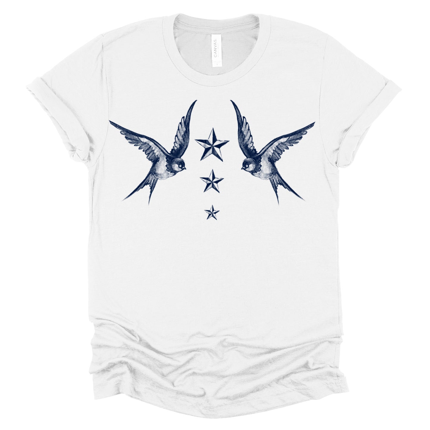 Navy Swallow Birds: A Tribute to Vintage Naval Tattoos T-Shirt