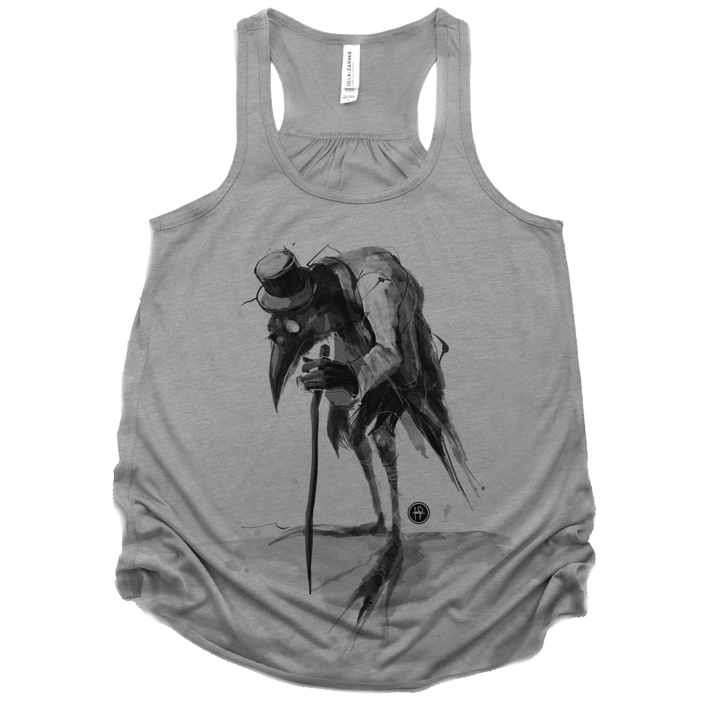 Old Crow: Elegance in Dark Feathers Tank Top