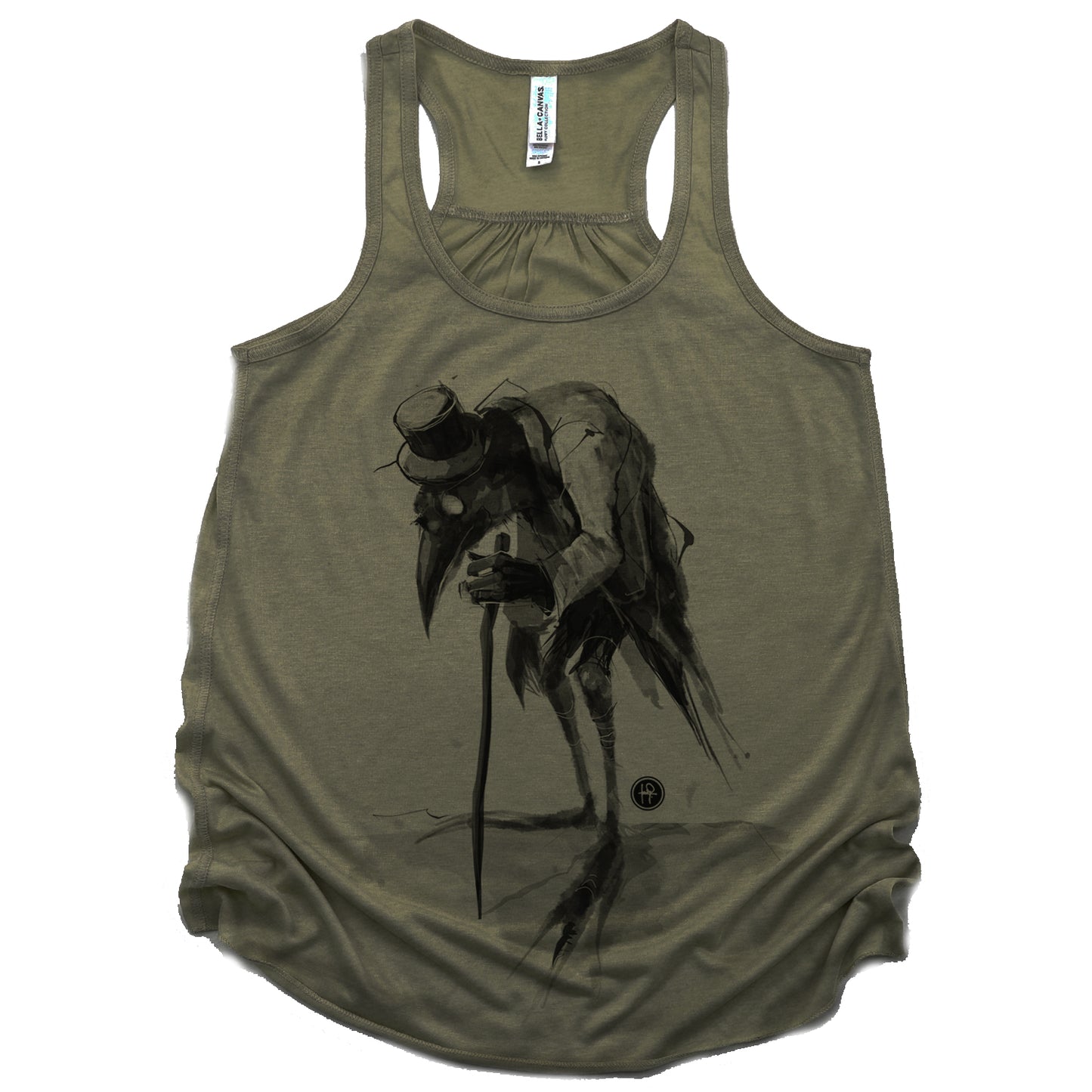 Old Crow: Elegance in Dark Feathers Tank Top