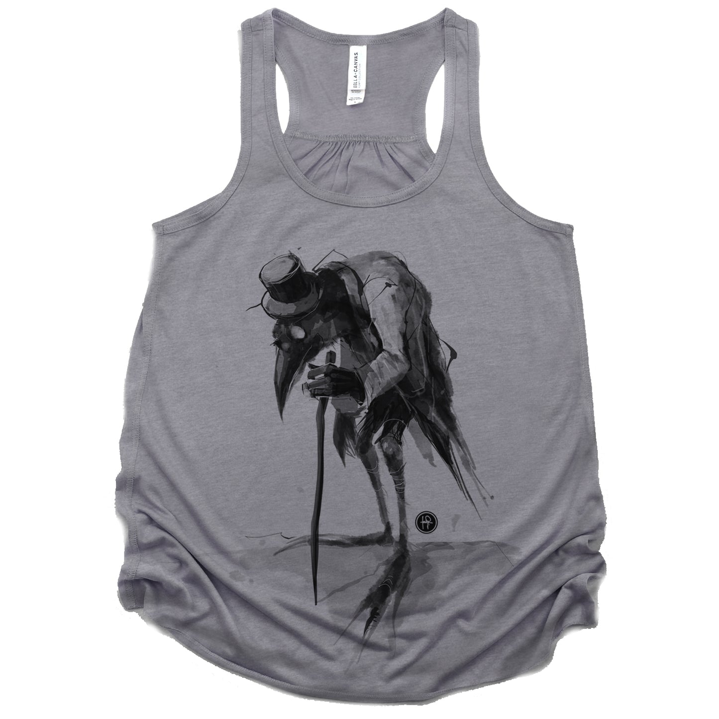 Old Crow: Elegance in Dark Feathers Tank Top
