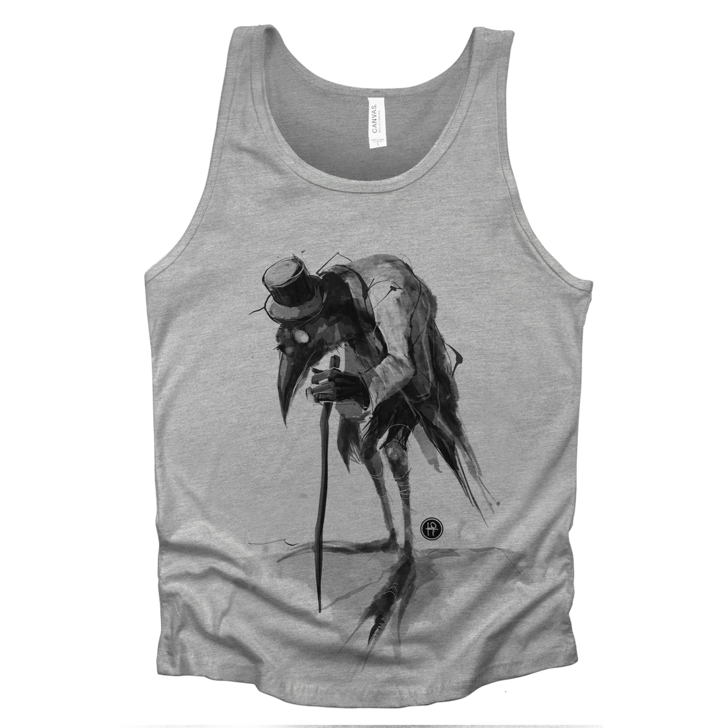 Old Crow: Elegance in Dark Feathers Tank Top