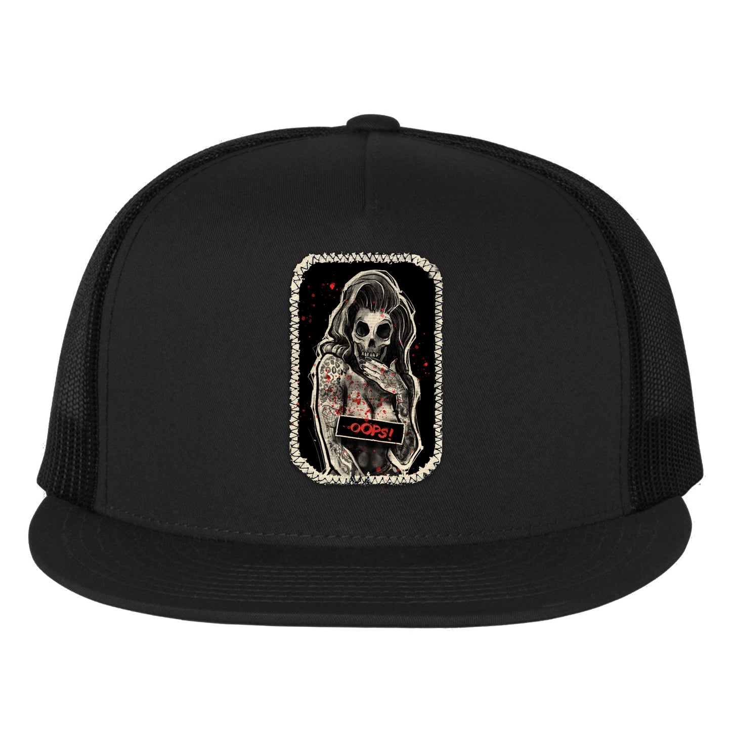 Oops! Pin-up: Bold and Playful Trucker Hat
