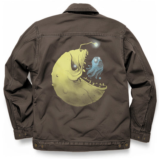 Hungry Pac-Man & Ghost: Deep Sea Predator Maverick Jacket