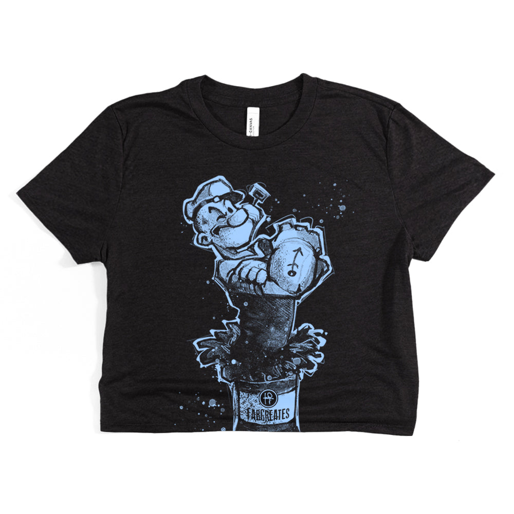 Sailor's Spinach: Powered by FabCreates Cropped Tee