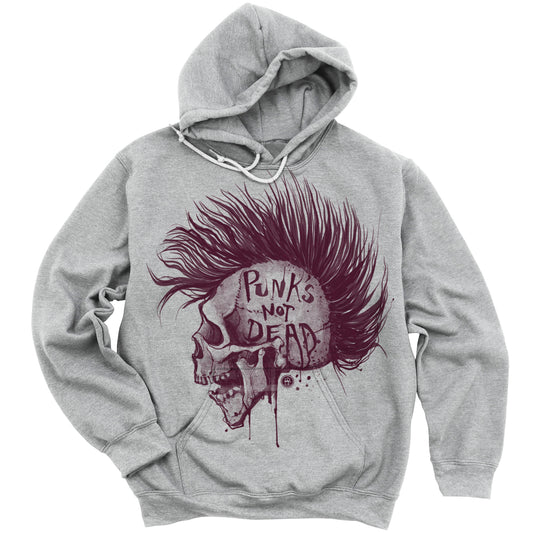 Punk's Not Dead: Skull & Mohawk Rebellion Hoodie