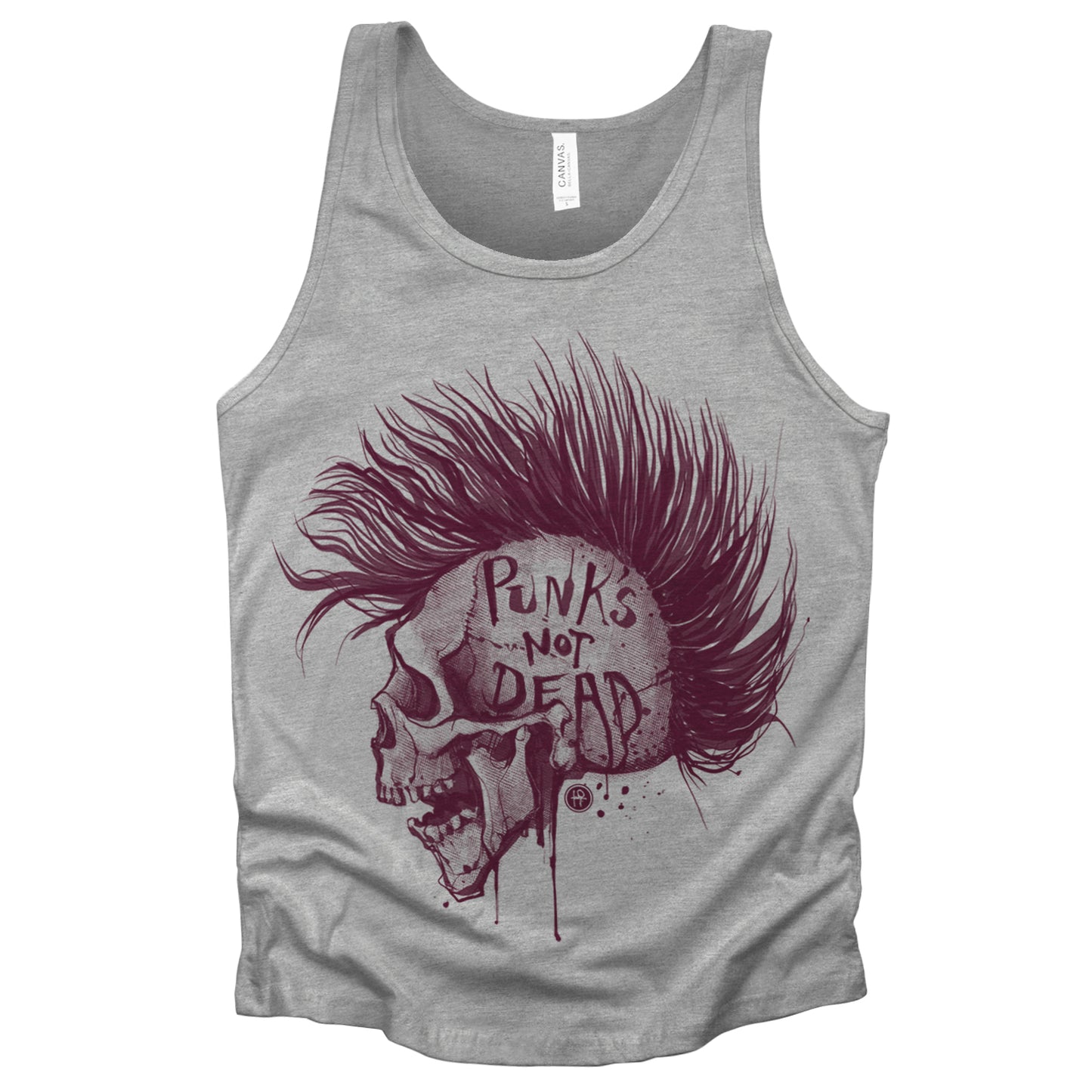 Punk's Not Dead: Skull & Mohawk Rebellion Tank Top