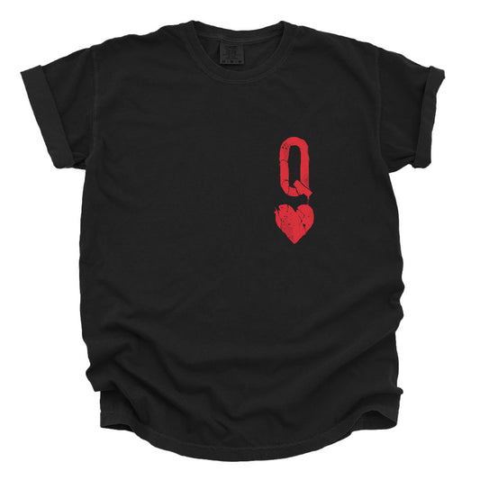 Queen of Hearts Distressed: Reign of Chaos Heavyweight Tee