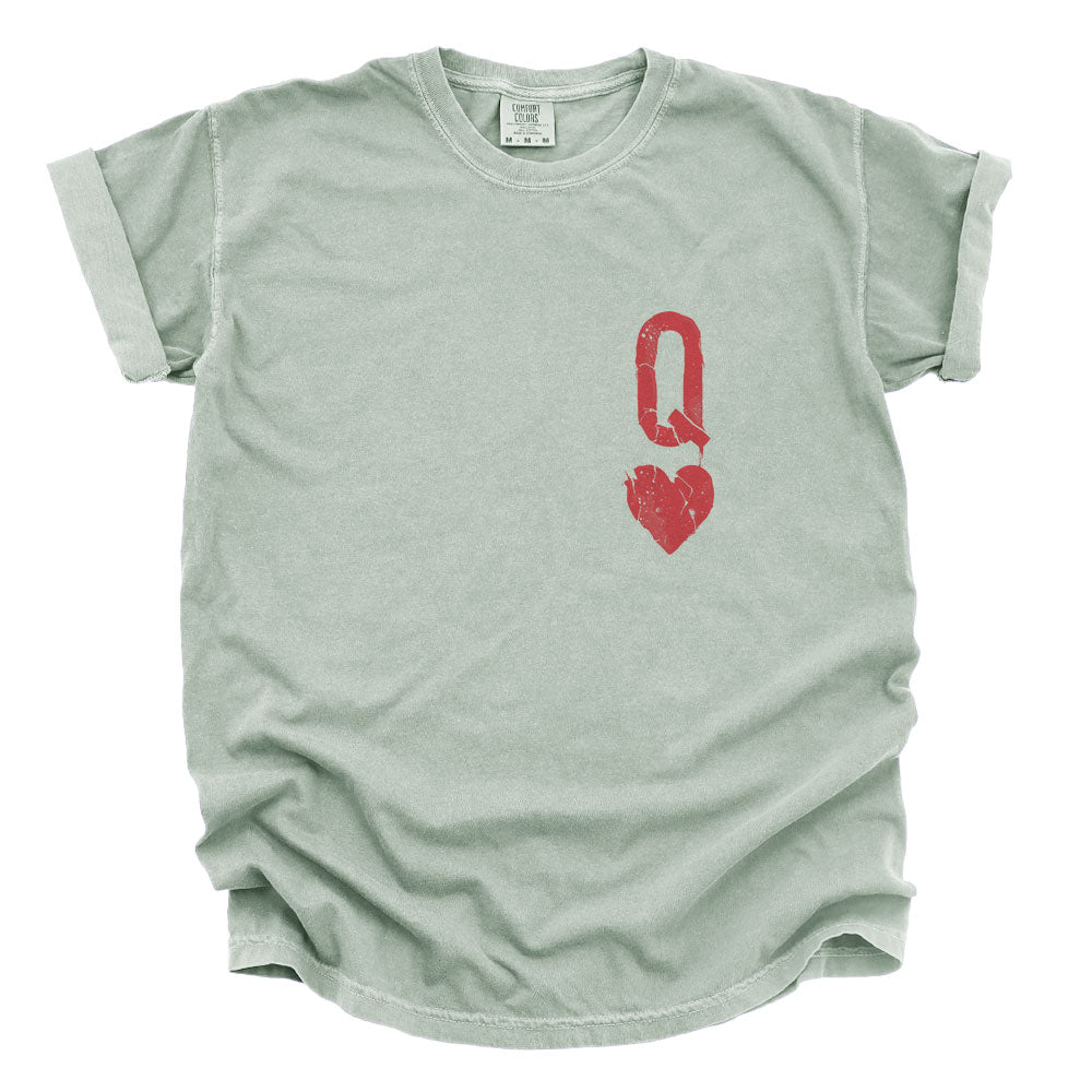 Queen of Hearts Distressed: Reign of Chaos Heavyweight Tee