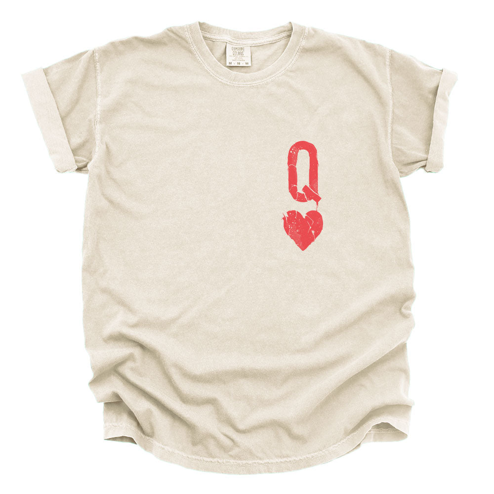 Queen of Hearts Distressed: Reign of Chaos Heavyweight Tee