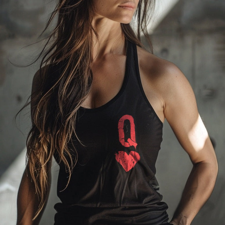 Queen of Hearts Distressed: Reign of Chaos Tank Top